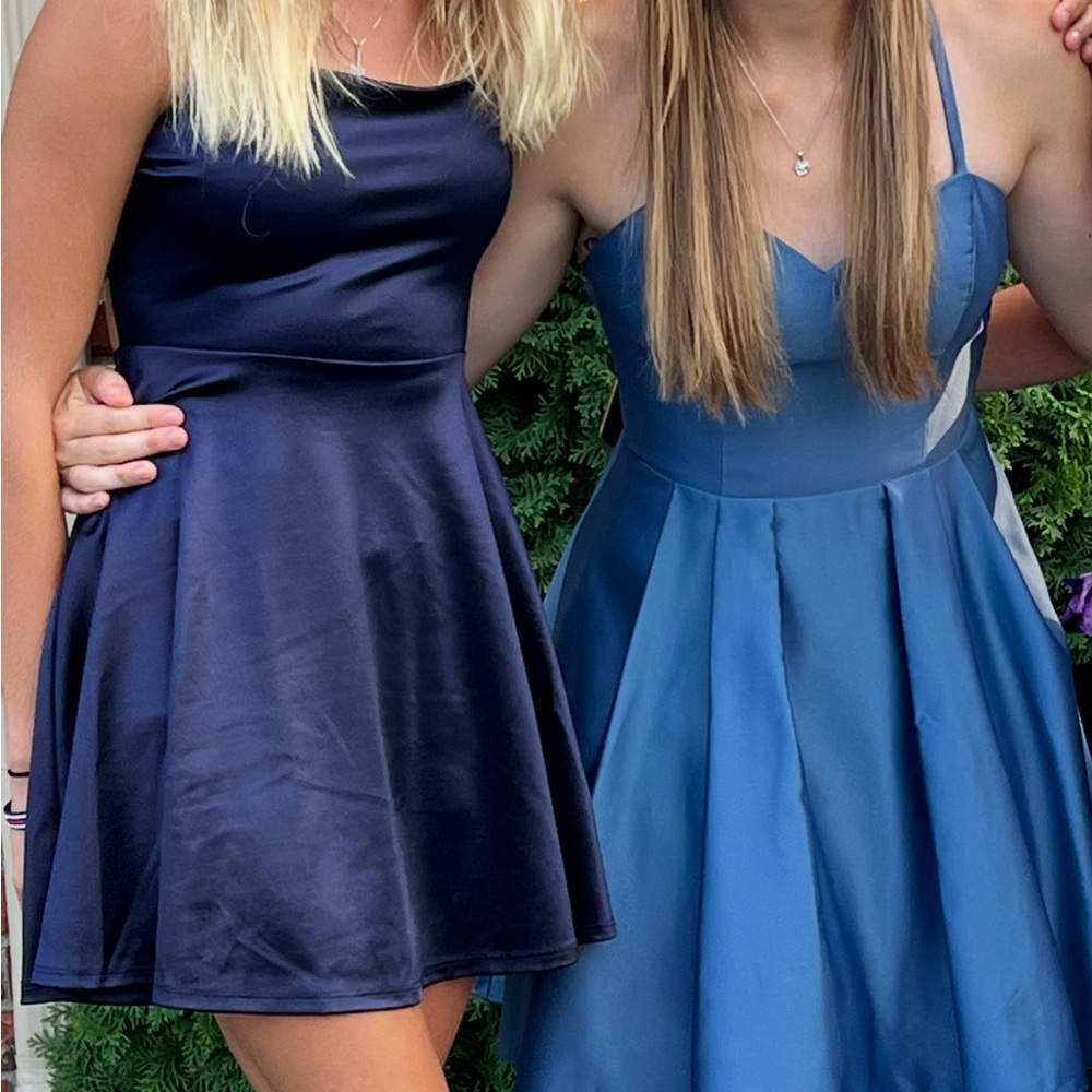 Elegant Navy Only Junior  Dresses